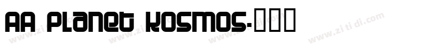 AA Planet Kosmos字体转换